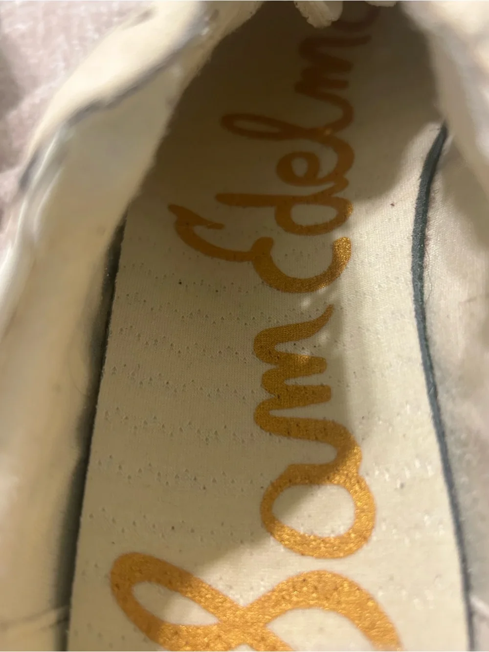 Sam Edelman Cream, Green & Taupe women’s  Retro Runner Sneakers